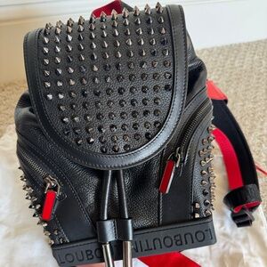 Christian Louboutin studded leather backpack